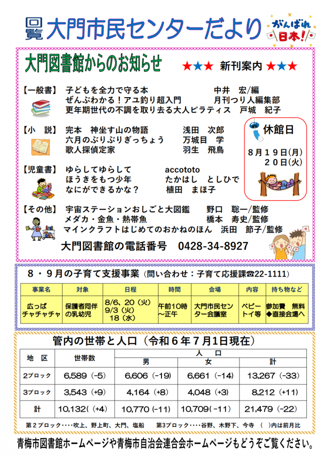 センターだより裏面