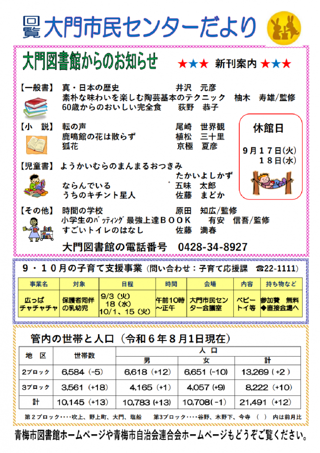 センターだより裏面