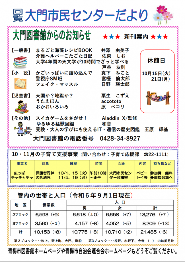 センターだより裏面