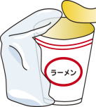 カップ麺の外装フィルム