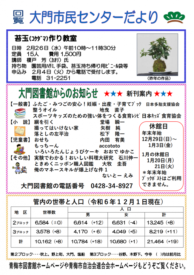 センターだより裏面