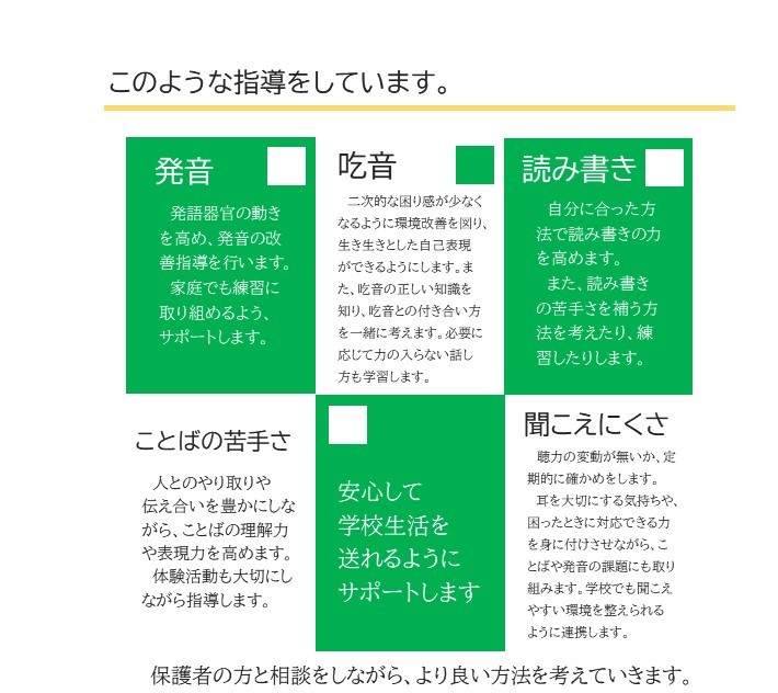 通級での学習内容についての画像2