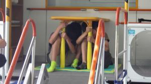 起震車体験④