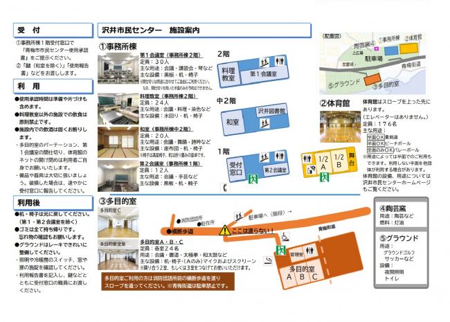 沢井市民センター利用案内②