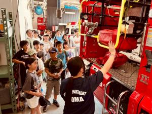 消防車の見学