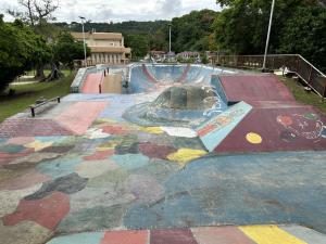 スケートボードパークの写真