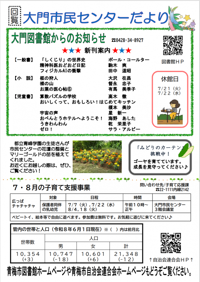 大門市民センターだよりR0807裏面