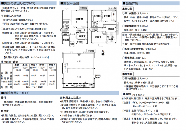 利用案内(裏)